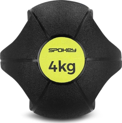 Top peshe trajnimi Spokey Gripi, 4 kg, me doreza, i zi