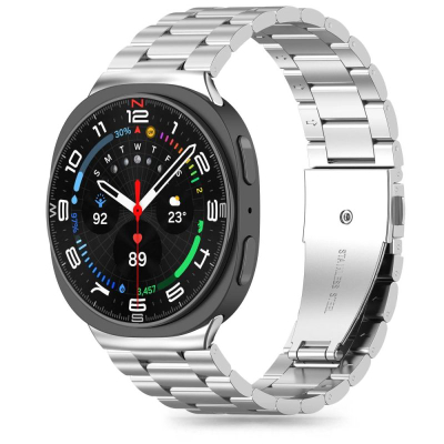 Rrip ore Tech-Protect çelik për Samsung Galaxy Watch 8 edhe 8 Classic, çelik inox, ngjyrë argjendi