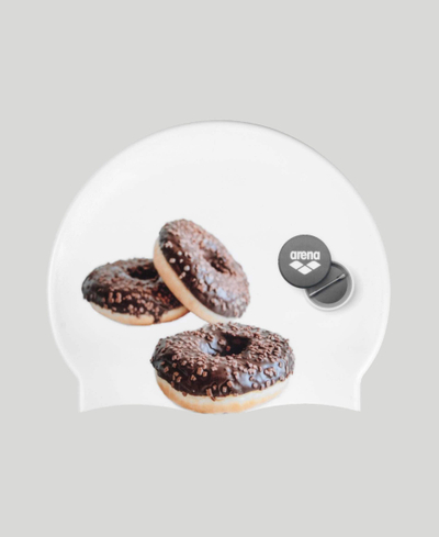 Kapelë noti Arena HD Swim Cap Donuts, silikon, shumëngjyrëshe