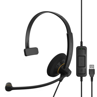Kufje EPOS SC 30 USB ML, me kabllo, të zeza