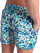 Rroba banje burrash Arena Beach Short Allover, të shkurtra, thahen shpejt, me shumë ngjyra blu jeshile e bardhë, M