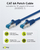 Kabllo rrjeti Goobay CAT 6A, RJ45, 3 m, set 10 copë, blu
