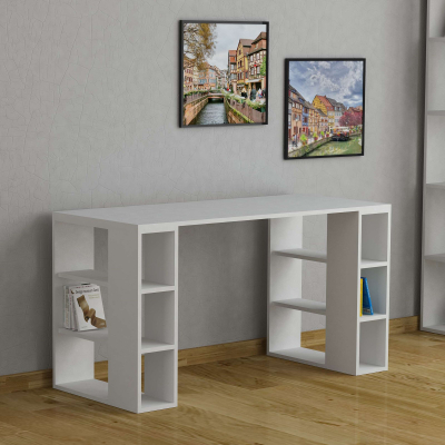 Tavolinë pune Decortie Colmar (140 x 60 x 75 cm), e bardhë