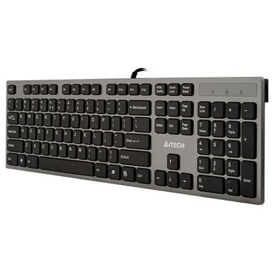 Tastierë universale A4 Tech KV-300H, USB, e hirtë, e zezë