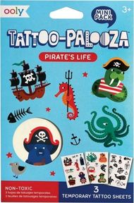 Tatuazhe të përkohshme mini Djeco Pirates Life, shumëngjyrëshe
