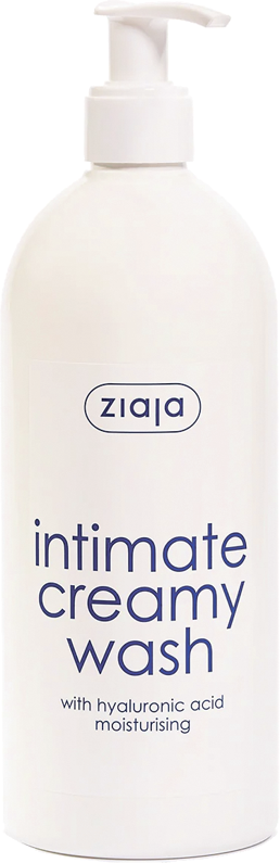 Xhel intim Ziaja Intimate Creamy Wash, acid hialuronik, 500ml, i bardhë