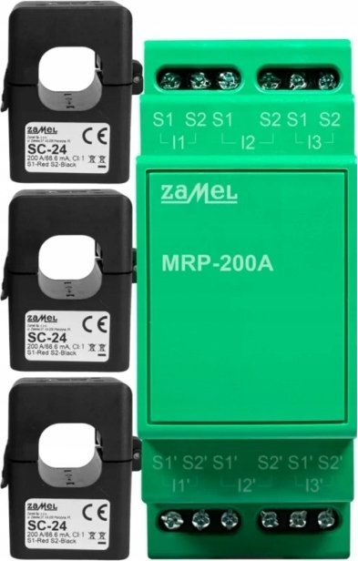 Modul transformatori rryme Zamel MEW-01, zgjerim 200A, për panele elektrike