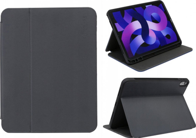 Mbulesë tablet-i Pomologic BookFolio për iPad Air 10.9\" 4 5G, me kapak folio, ngjyrë antracit