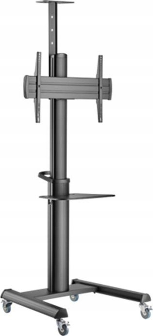 Qëndrim dyshemeje për TV Gembird Aluminum, 37-70\", 70 kg, i zi