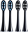 Set koka për furça të dhëmbëve Vitammy Pearl + Noire sonic, 4 copë, të zeza