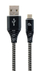 Kabllo Gembird CABLEXPERT, USB-A në Micro USB, M / M, PREMIUM QUALITY, e thurur, 2m, e zezë / bardhë