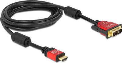 Kabllo HDMI Delock DVI-D 84342, 2m, e kuqe