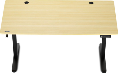 Tavolinë SENSE7 Nojo, 140cm x 70cm, e zezë/ druri e lehtë