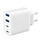 Karikues muri Gembird TA-UC-2A2C-PD40-01-W, GaN Power Delivery, 40W, 2x USB-A 2x USB-C, i bardhë