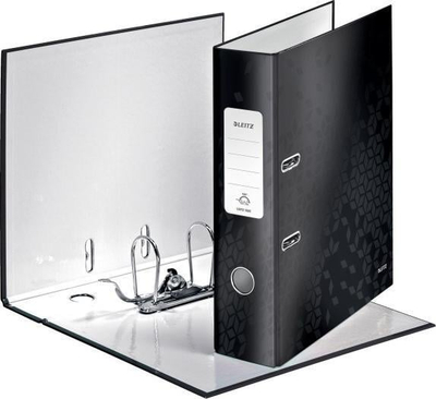 Dosje unazore Leitz Quality Binder 180° WOW, A4, shpinë e gjerë, e zezë