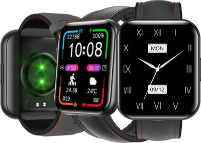 Smartwatch Bemi SmartWatch Exo, ekran 1.91", Bluetooth thirrje, i zi