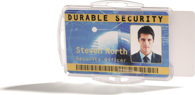 Kuti për karta ID Durable 891919, për dy karta 54 x 85 mm, set 10 copë, transparente