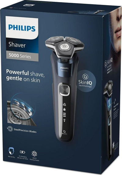 Rroje elektrike Philips Series 5000 S5885/25, Wet & Dry, karboni gri
