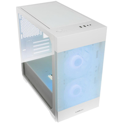 Kuti kompjuterike Lian Li LANCOOL 205M Mesh, Micro ATX, xham i temperuar, e bardhë