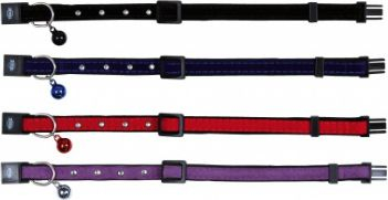 Jakë për mace Trixie Cat Collar, me brez elastik, me zile, reflektuese