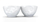 Set tasa porcelani Fiftyeight Happy Oh Please, medium, 2 copë, të bardha