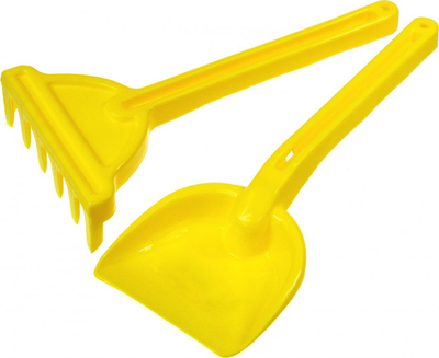 Сет играчки за песок BAJA G08, лопатка и гребло, 26cm, повеќебоен