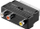Adapter audio video goobay Wentronic 50122, RCA x3 F në SCART M, i zi