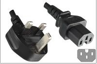 Kabllo rryme MicroConnect UK BS-1363 - C15, 2 m