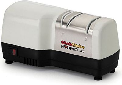 Mprehës thikash Chef'sChoice Hybrid 220, diamanti, elektrik edhe me dorë, i bardhë