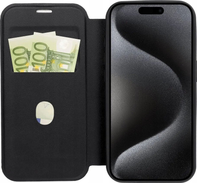 Këllëf-portofol Smart Mag për iPhone 12, me MagSafe, me xhep për karta, i zi