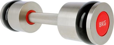 Peshë dore HMS Premium HH08, 2x8kg, çelik chrome, me pjesë silikoni