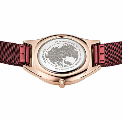 Orë për goca Bering Ultra Slim 17031-363-GWP, e kuqe/artë