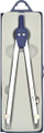 Busullë metalike MFP S04001A, me dy nyje, 15.5 cm, blu me të bardhë