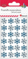 Sticker-a dekorativë Titanum Snowflakes, vetëngjitës, 24 copë, blu edhe të bardhë