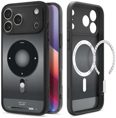 Kapak telefoni Spigen Ultra Hybrid MagSafe, për iPhone 17 Pro Max, me magnet, i zi