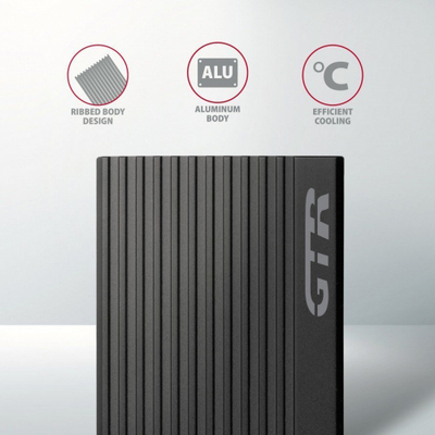 Kuti e jashtme AXAGON EEM2-GTR për SSD NVMe M.2, USB 3.2 Gen 2, alumini, gri