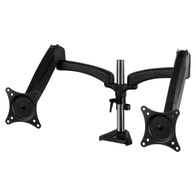 Krah montimi për dy monitorë Arctic Z2-3D (Gen 3), 34", VESA 75/100, 8 kg, 4x USB, i zi mat