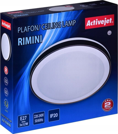 Llambë tavani Activejet Plafon AJE-RIMINI, 3xE27, 39cm, e bardhë