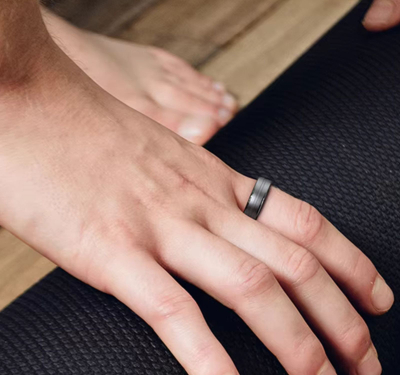 Сет прстени SmartRing Rubicon, големина 12, 2 парчиња, црни
