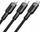 Kabllo karikimi Mcdodo CA-0930 3in1, USB-C Lightning Micro USB, 6A 65W, 1.2m, e zezë