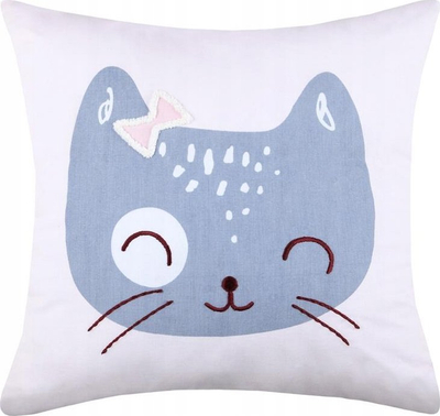 Декоративна перница S-F Zoeline Souris C0C316002, 40x40 cm, памук, розова