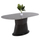 Tavolinë ngrënieje Bent 180x90x76Hcm (HM9773.01), gri