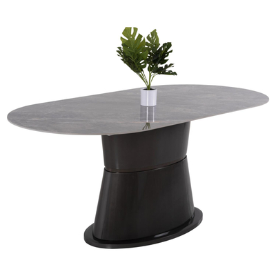 Tavolinë ngrënieje Bent 180x90x76Hcm (HM9773.01), gri