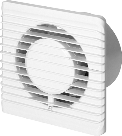 Ventilator për banjo Orno 100mm, montim sipërfaqe, me timer, i bardhë