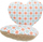 Lodër për mace TRIXIE Heart, prej jute dhe cope, 8 cm, me figura shumëngjyrëshe