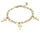 Byzylyk për femra Marc Malone May Gold Bracelet MCB23045G, i artë