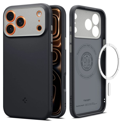 Kllëf telefoni Spigen Caseology Nano Pop MagSafe, iPhone 17 Pro Max, Black Sesame, i zi
