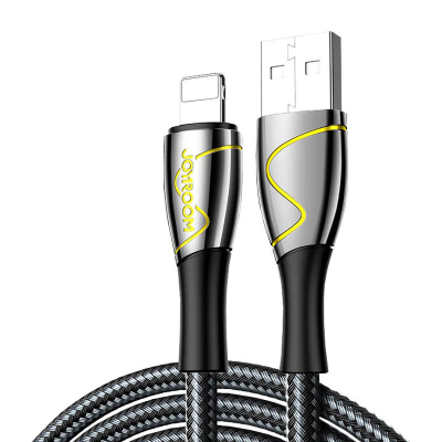 Kabëll USB Joyroom USB A në Lightning, 2m, 2.4A, i zi