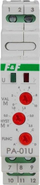 Rely analoge F&amp;F MAX-PA-01U, hyrje 0–10V, dalje 8A, montim në shinë DIN
