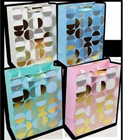 Qese dhuratash Kalpol Gift Bag, 26x32x10cm, letër e laminuar, dizajn MIX